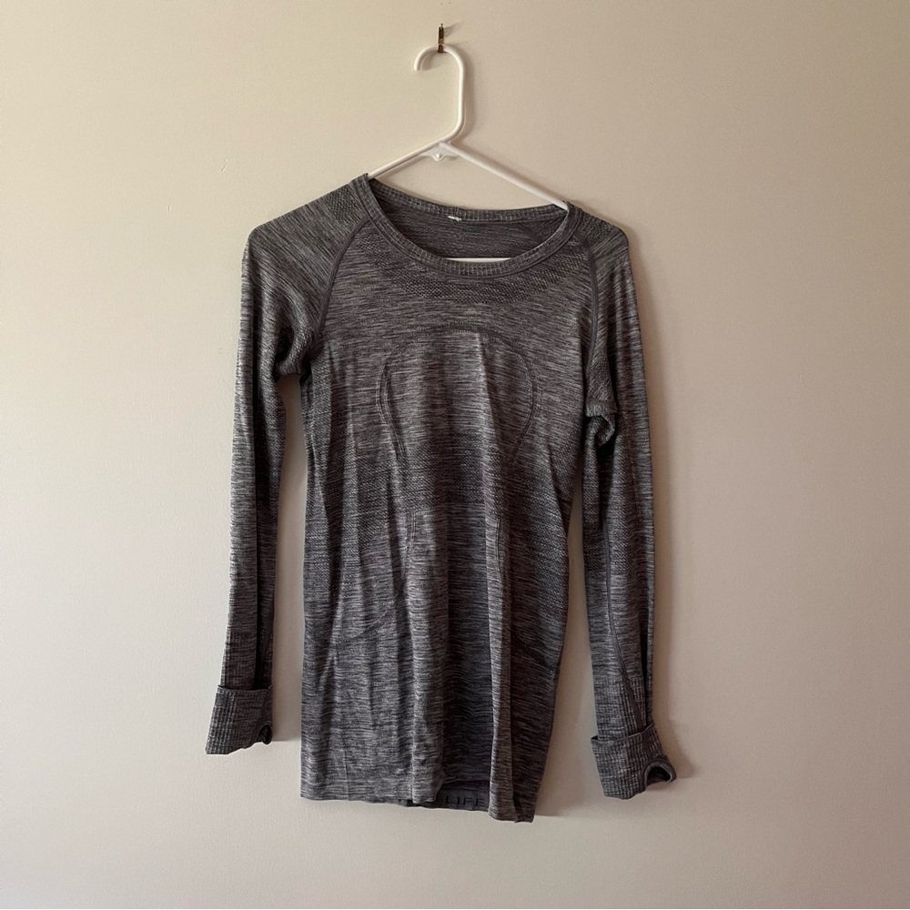 Lululemon swifty tech Gray Long Sleeve Top